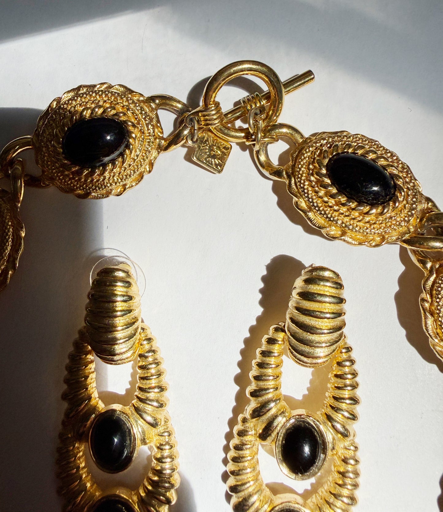 Vintage Anne Klein choker and earrings set