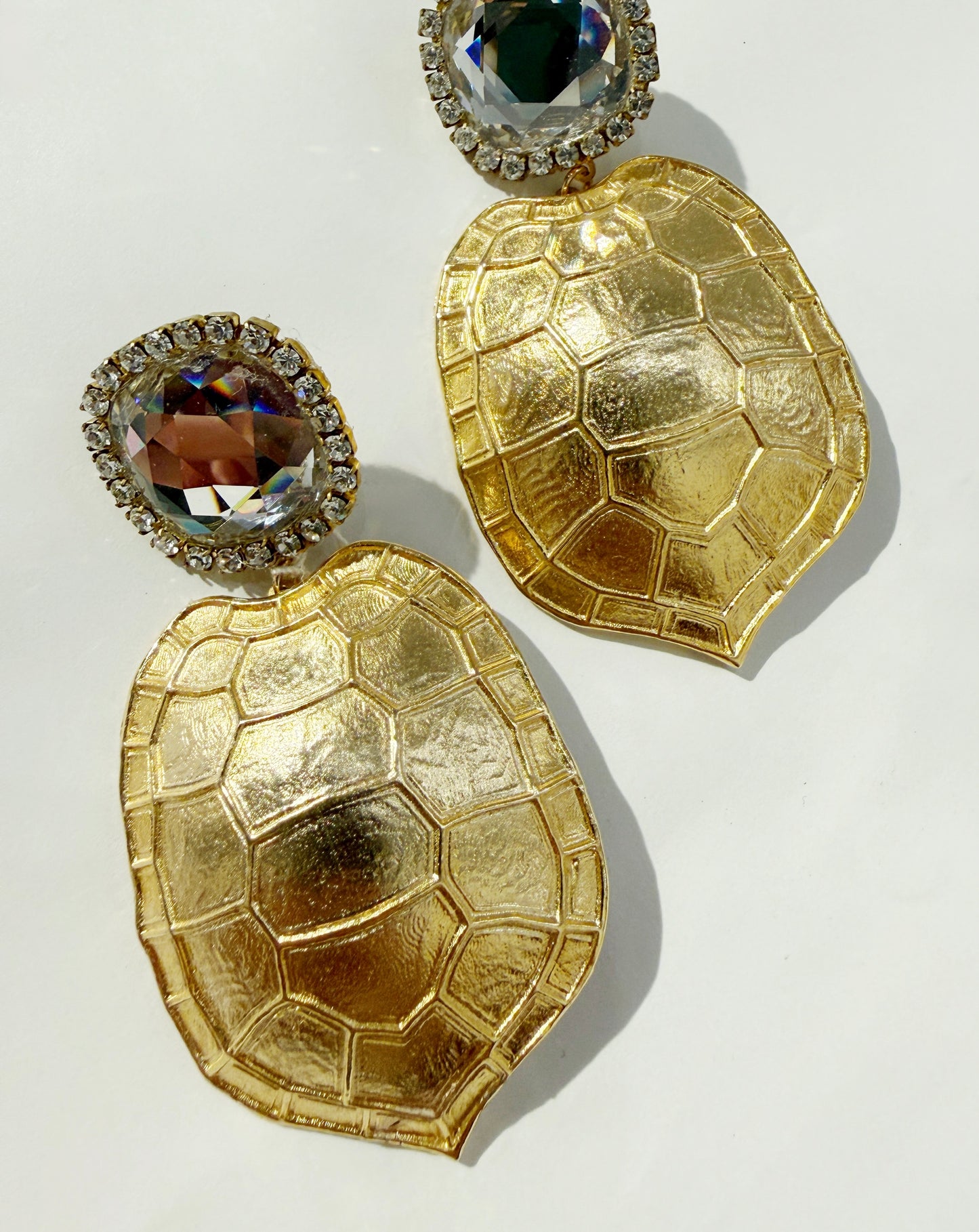 Swarovski Turtle shell earrings