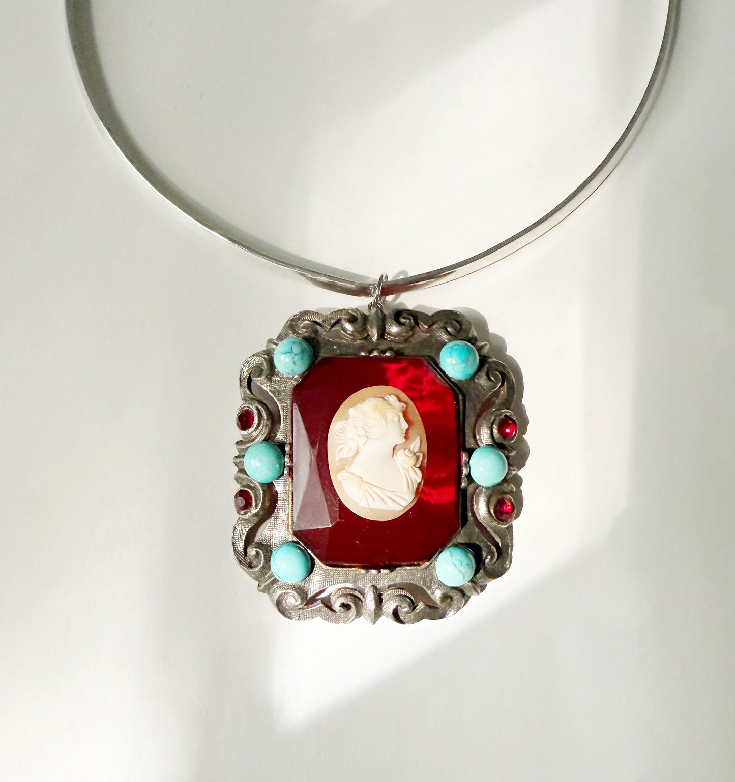 Cameo sterling choker