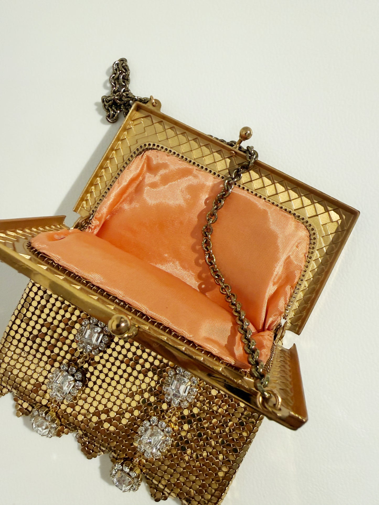 Ode to the master crybaby edition gold mesh purse