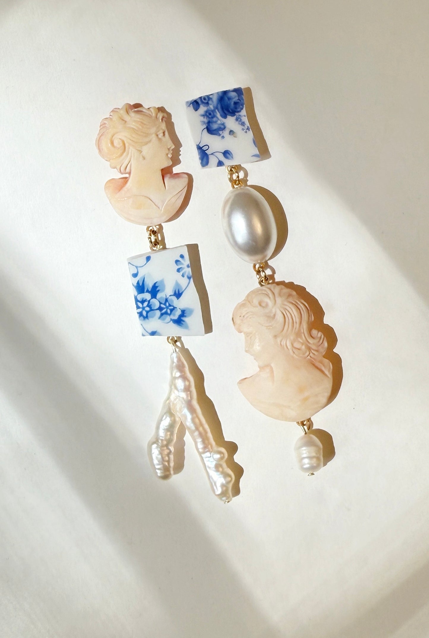 Charming cameo earrings
