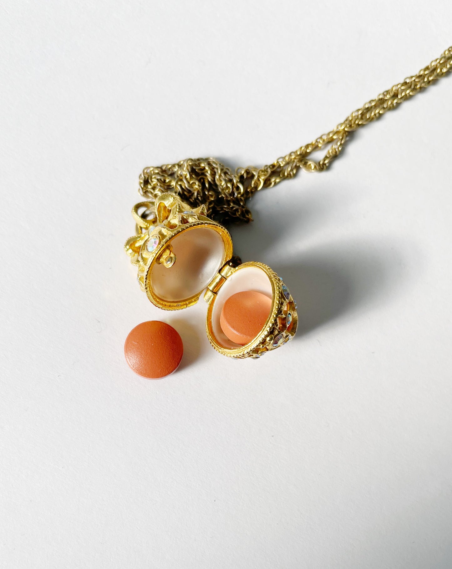 Vintage Fabergé egg necklace