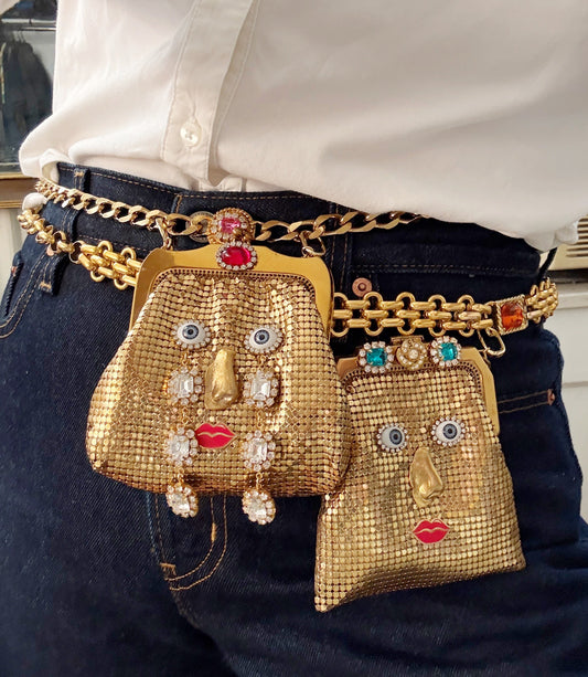 Ode to the master crybaby mini mesh purse belt