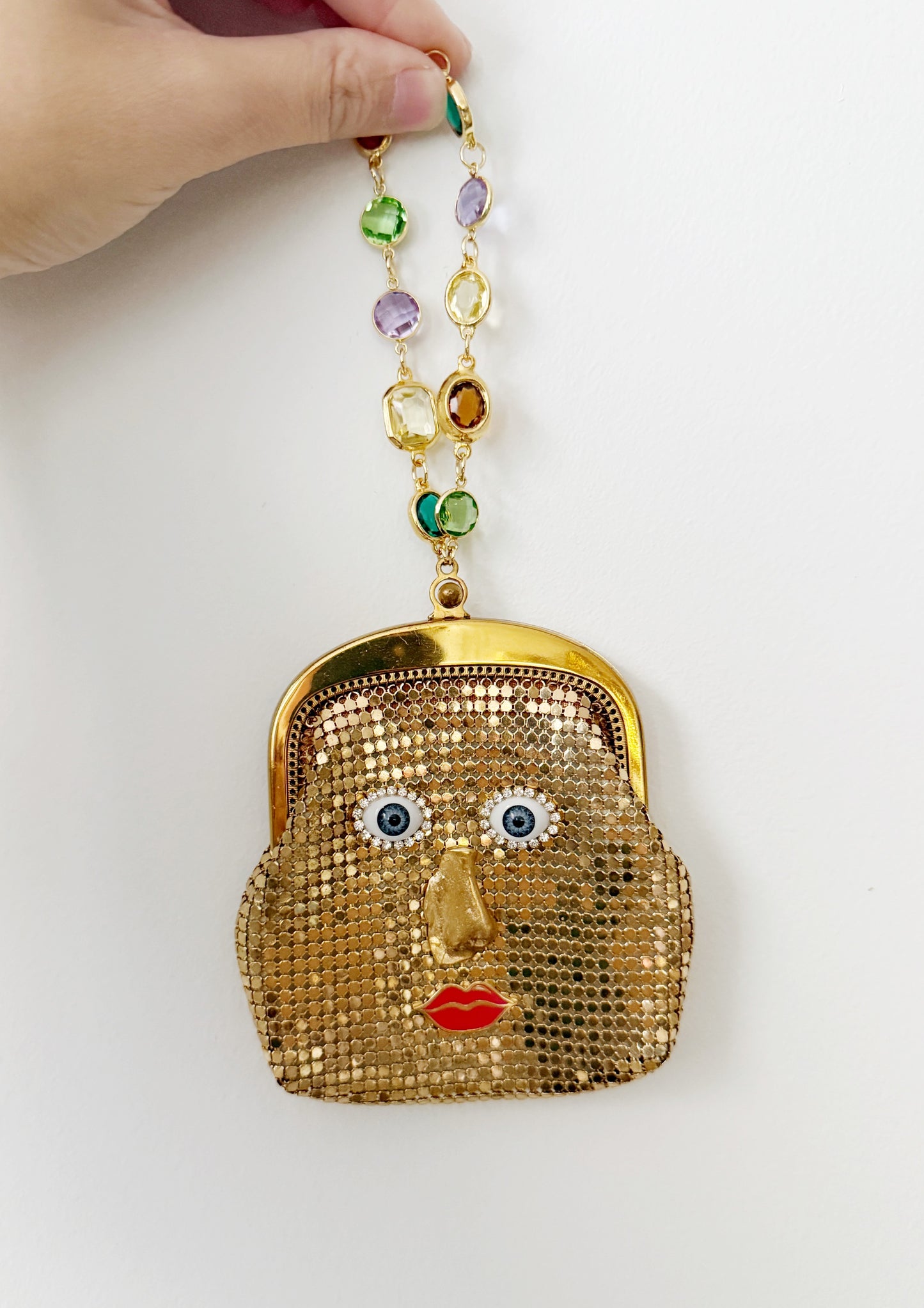 Ode to the masters gold mesh bracelet purse