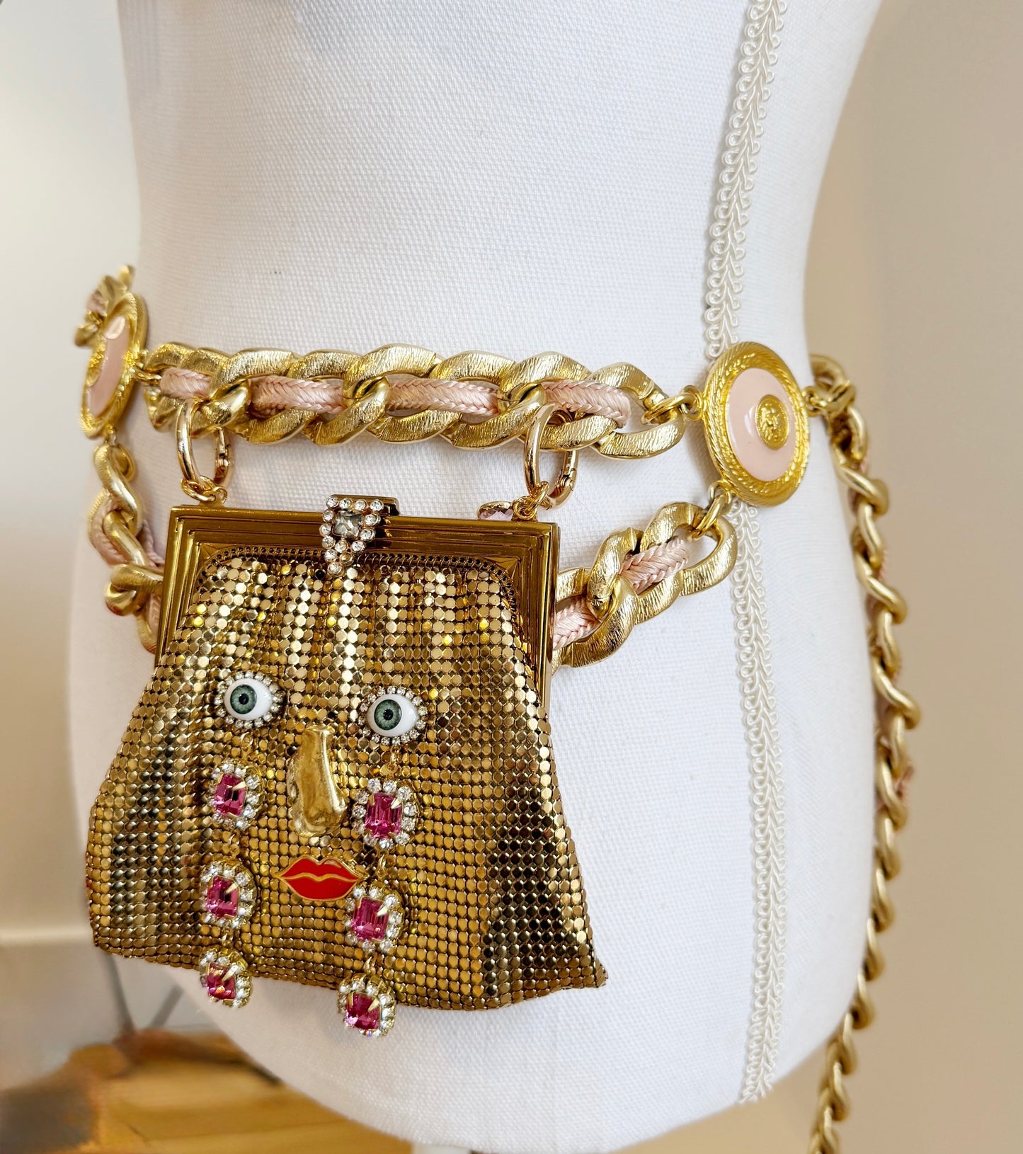 Ode to the master crybaby mini mesh purse belt