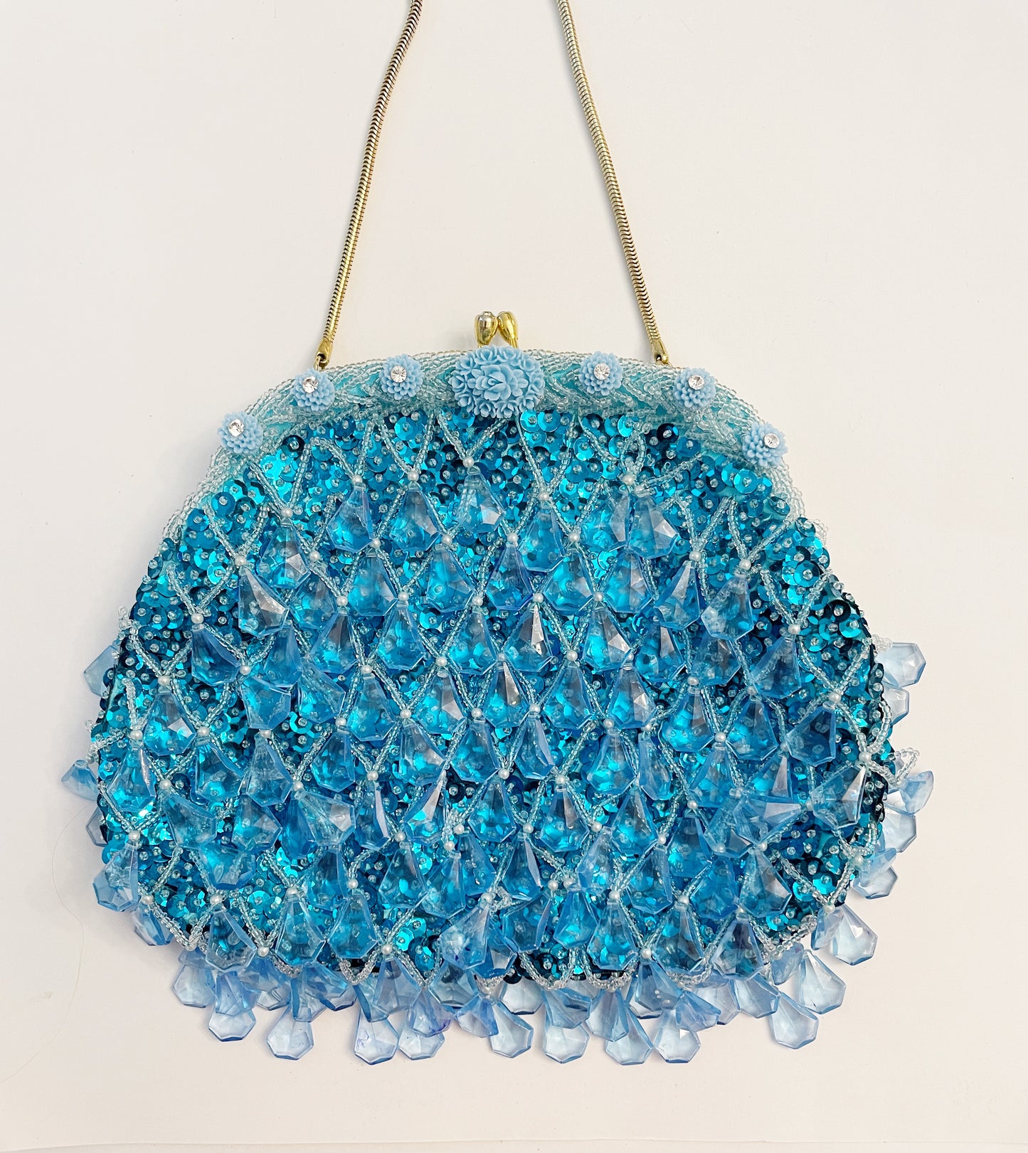 Desert Bloom blue lagoon purse