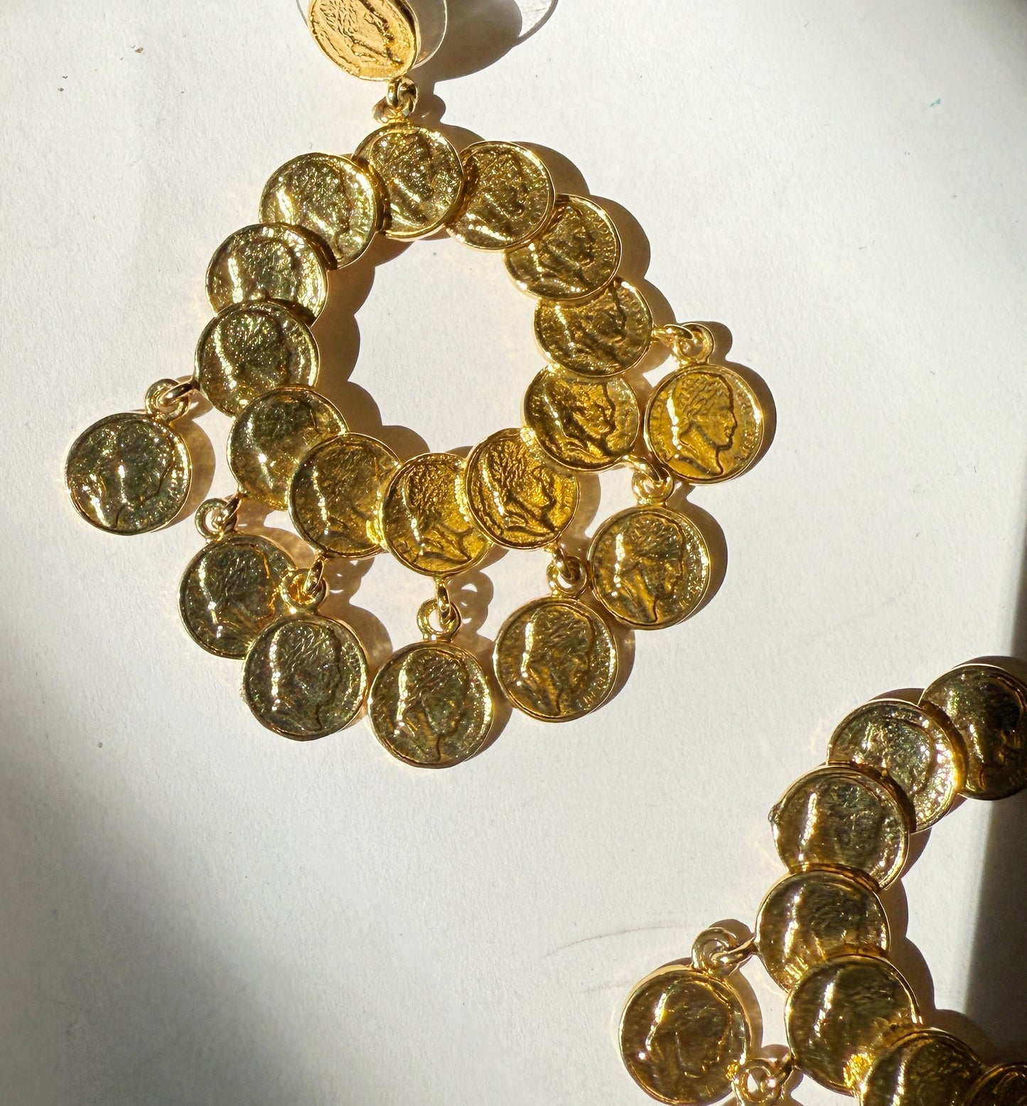Vintage coin earrings