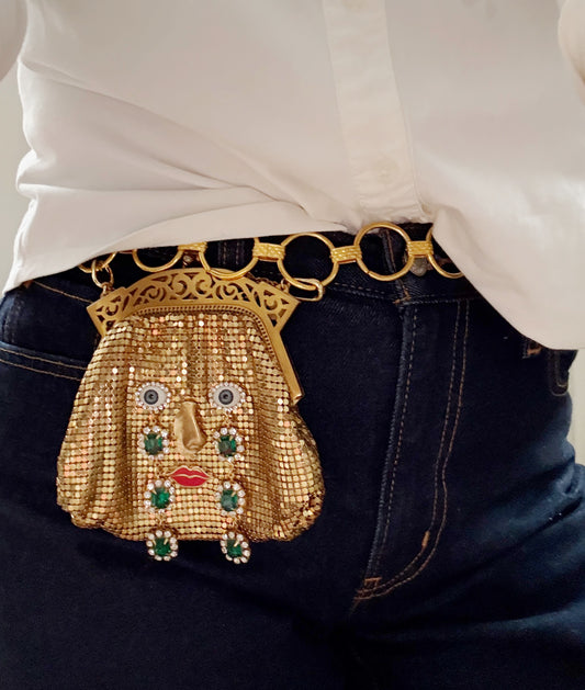 Ode to the master crybaby mini mesh purse belt