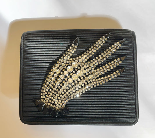 Vintage rhinestone hand purse