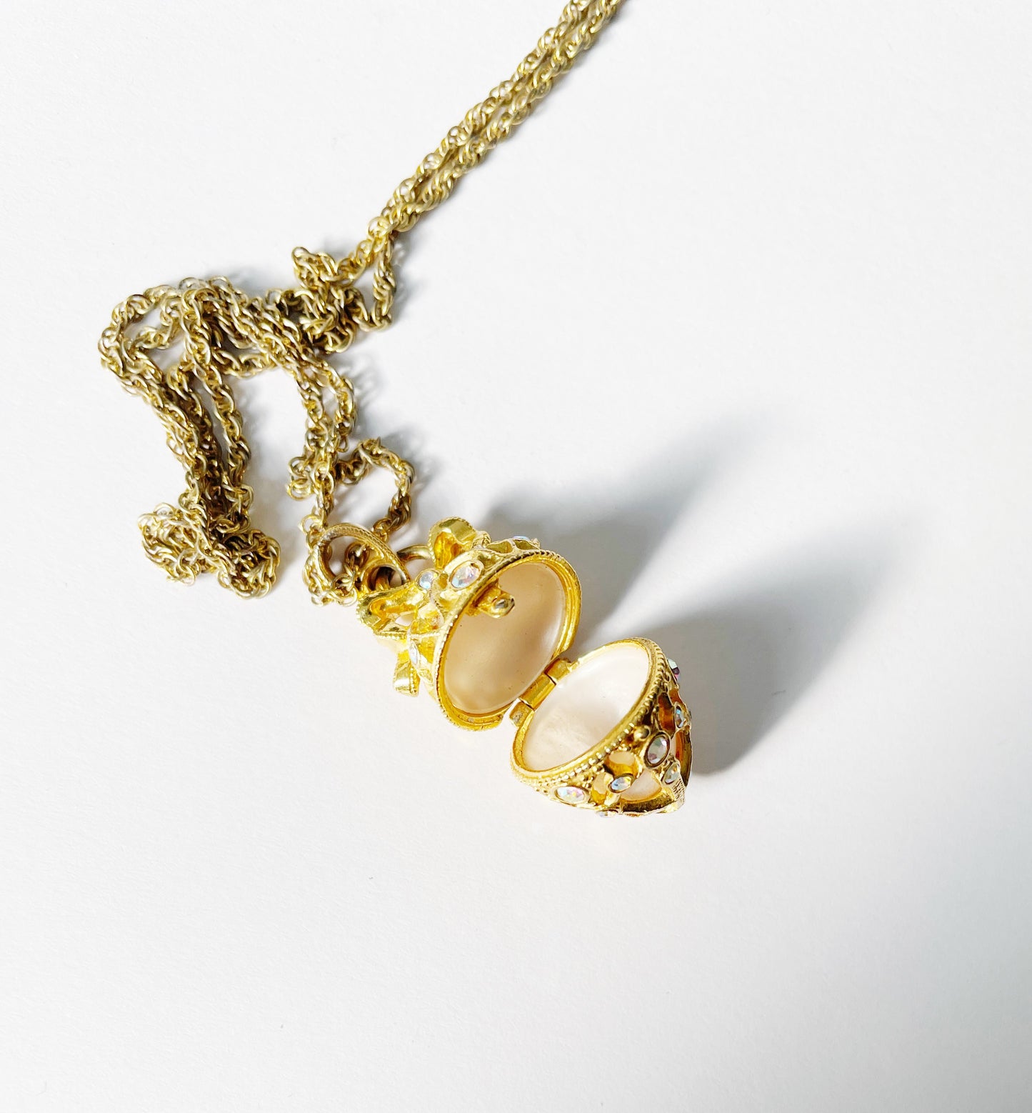 Vintage Fabergé egg necklace