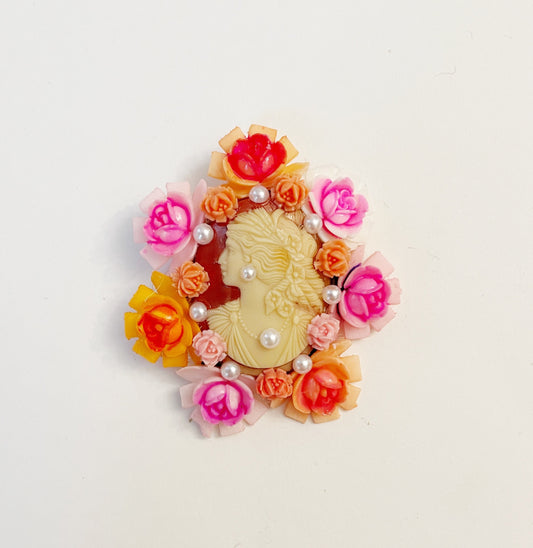 Desert Bloom cameo brooch