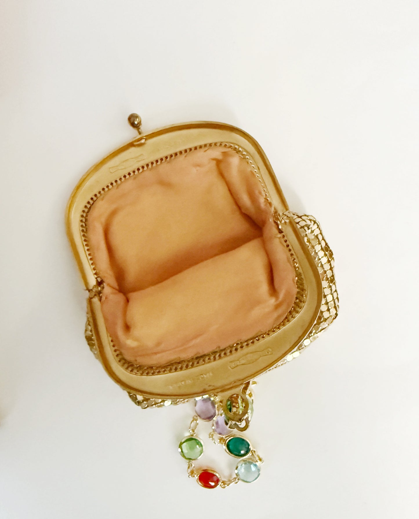 Ode to the masters gold mesh bracelet purse