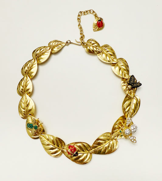 Bug party choker necklace