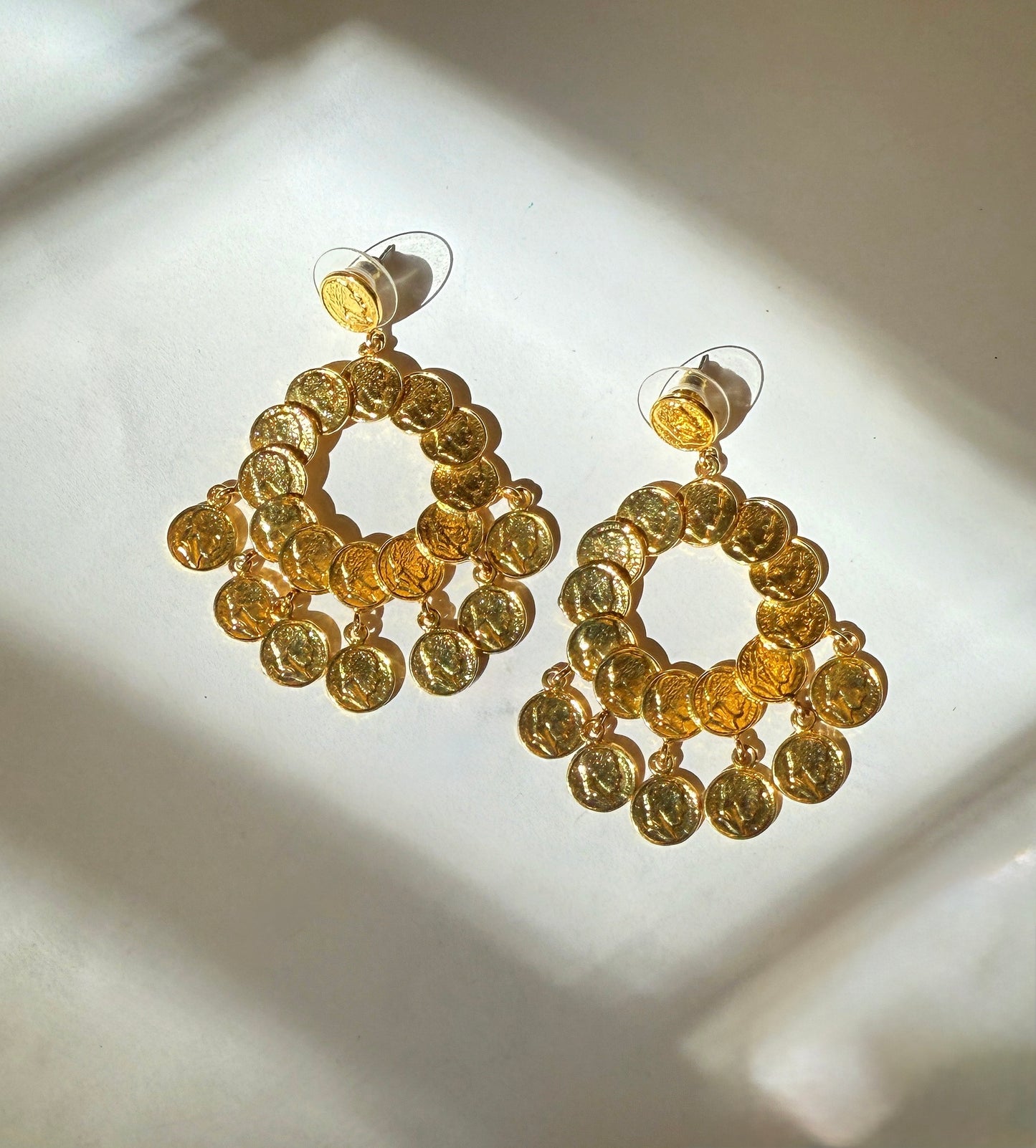 Vintage coin earrings