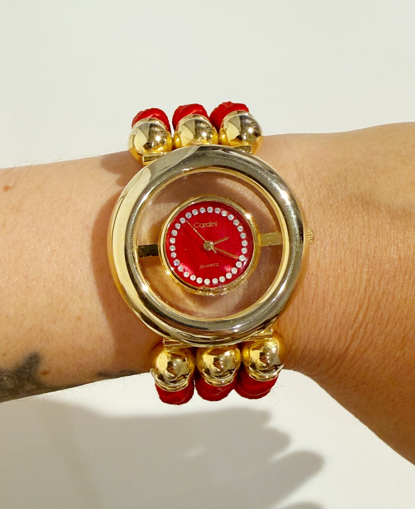 Vintage orange rope watch