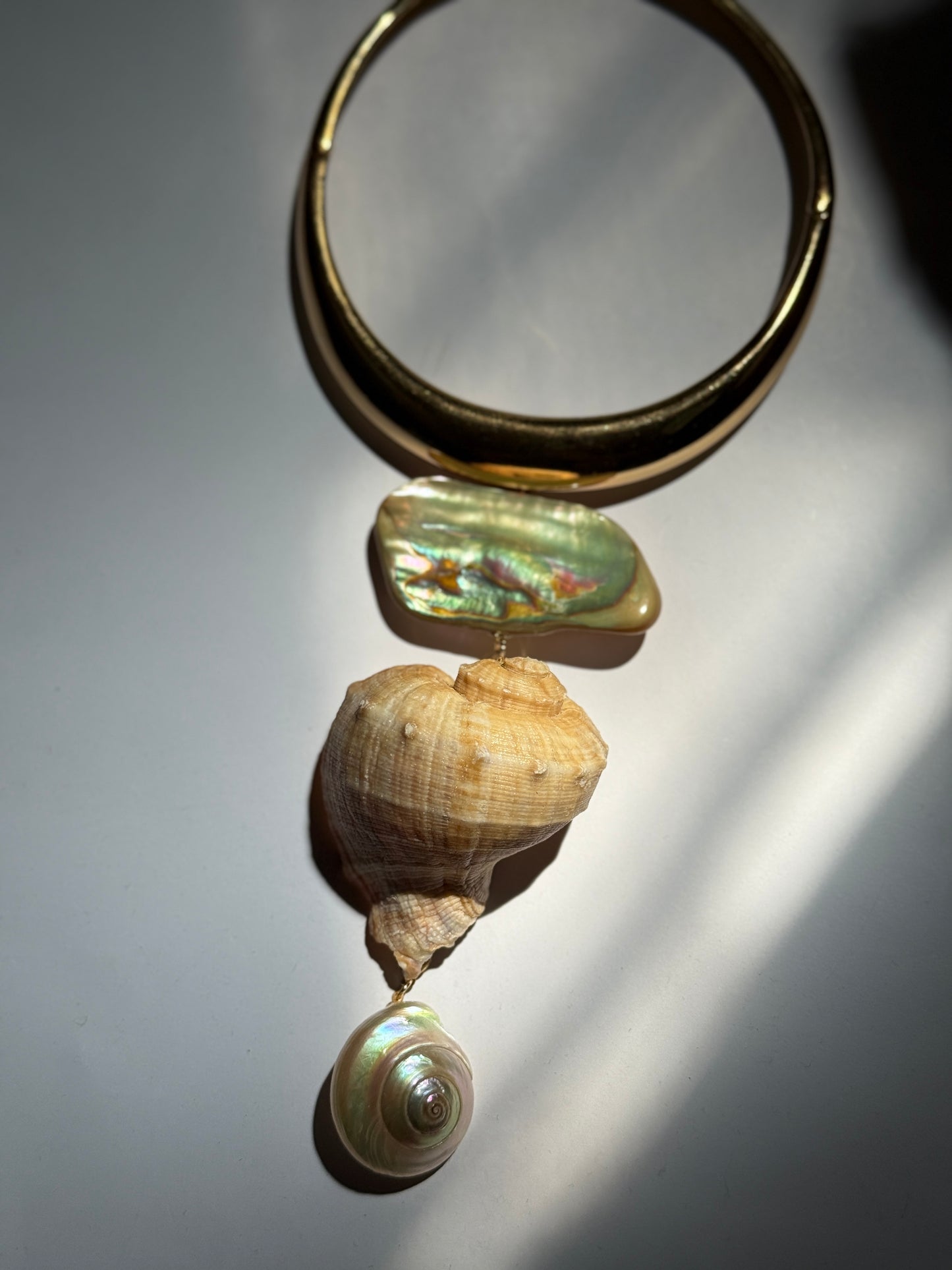 Dreamy abalone shell choker