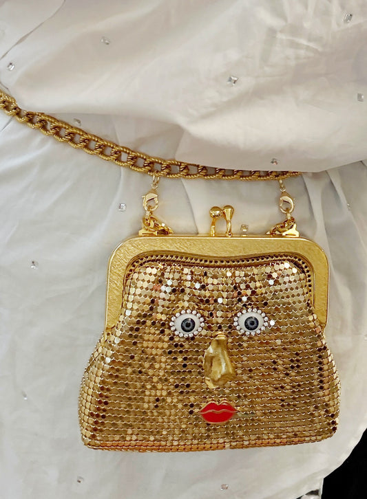 Ode to the master mini mesh purse & belt
