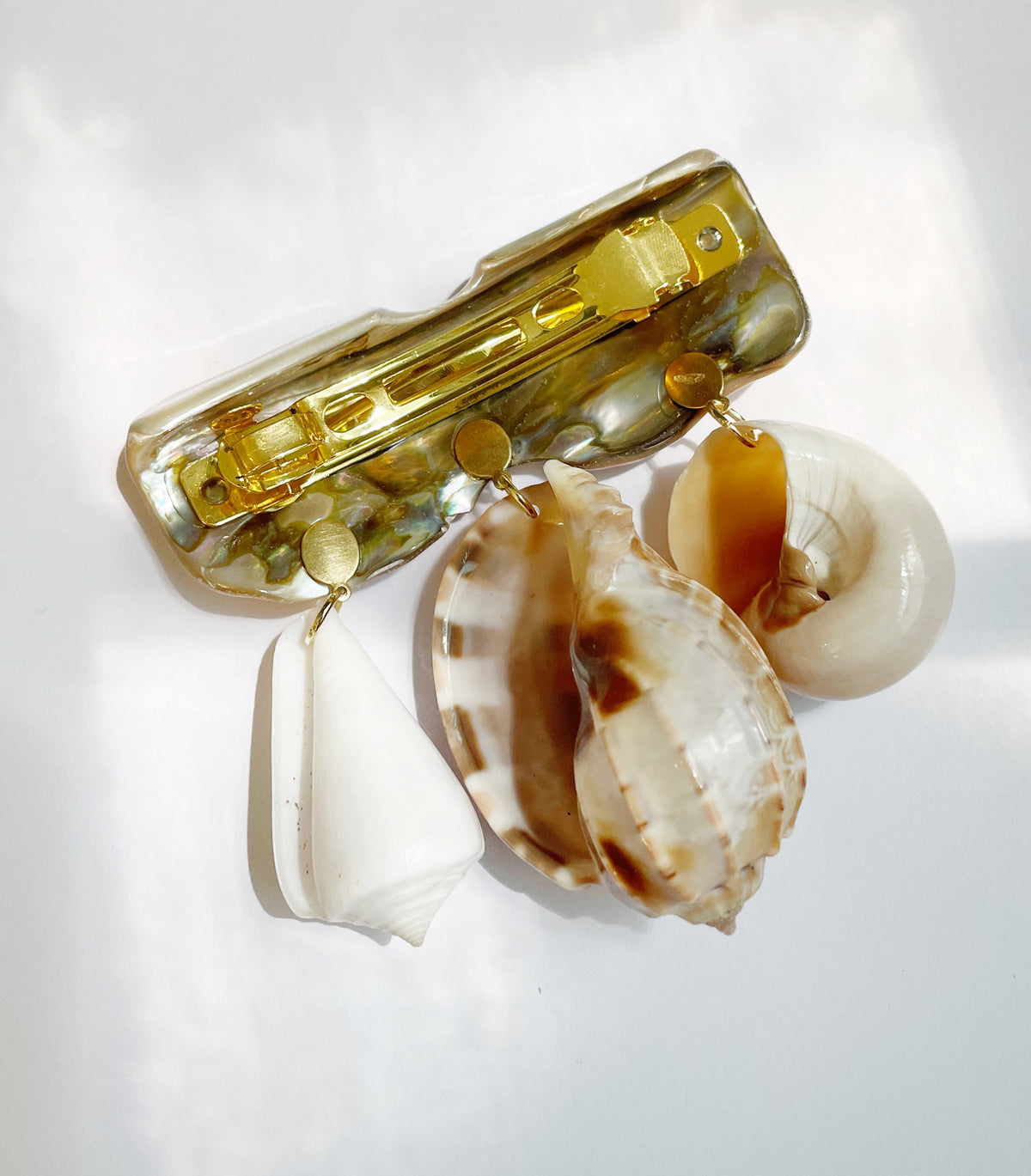 Shell Barrettes Goddess shell barrette – History Time Travel