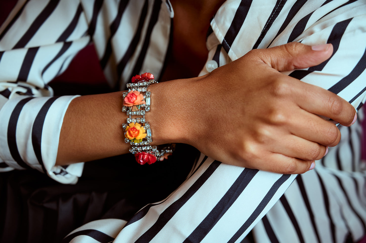 Desert Bloom rose bracelet