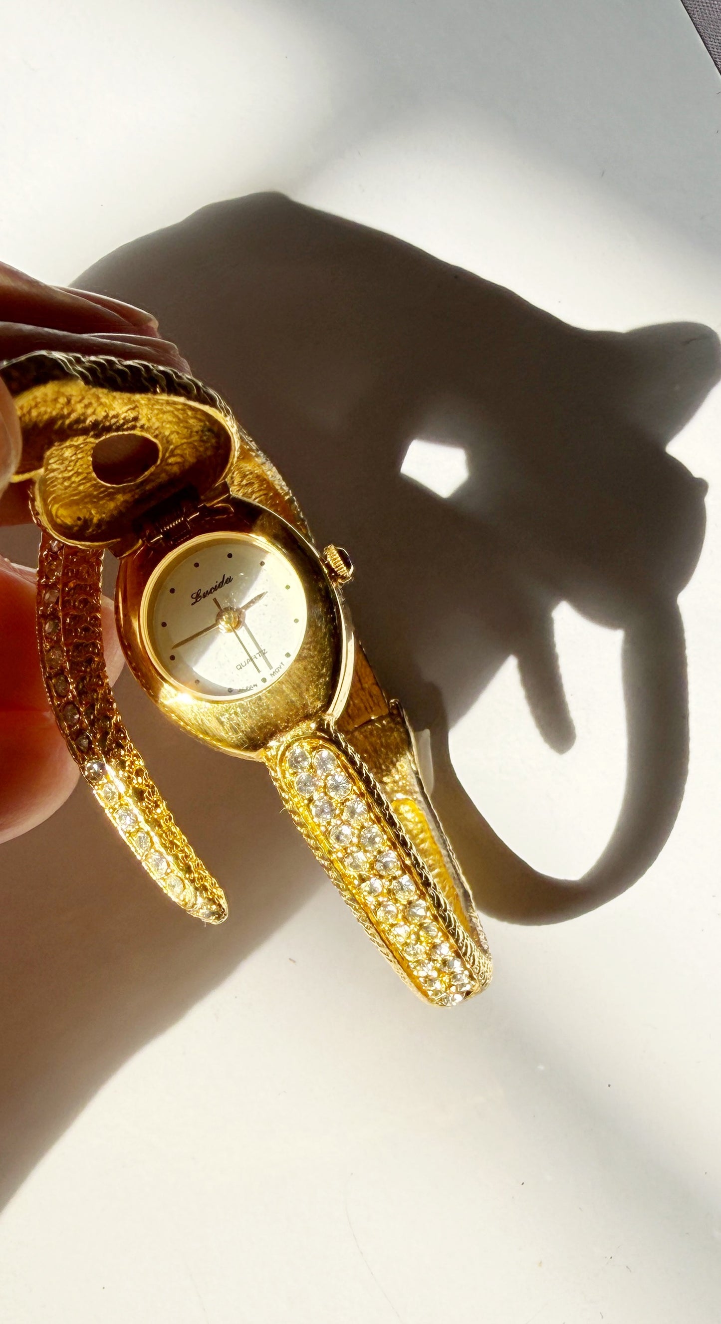 Vintage snake watch bracelet