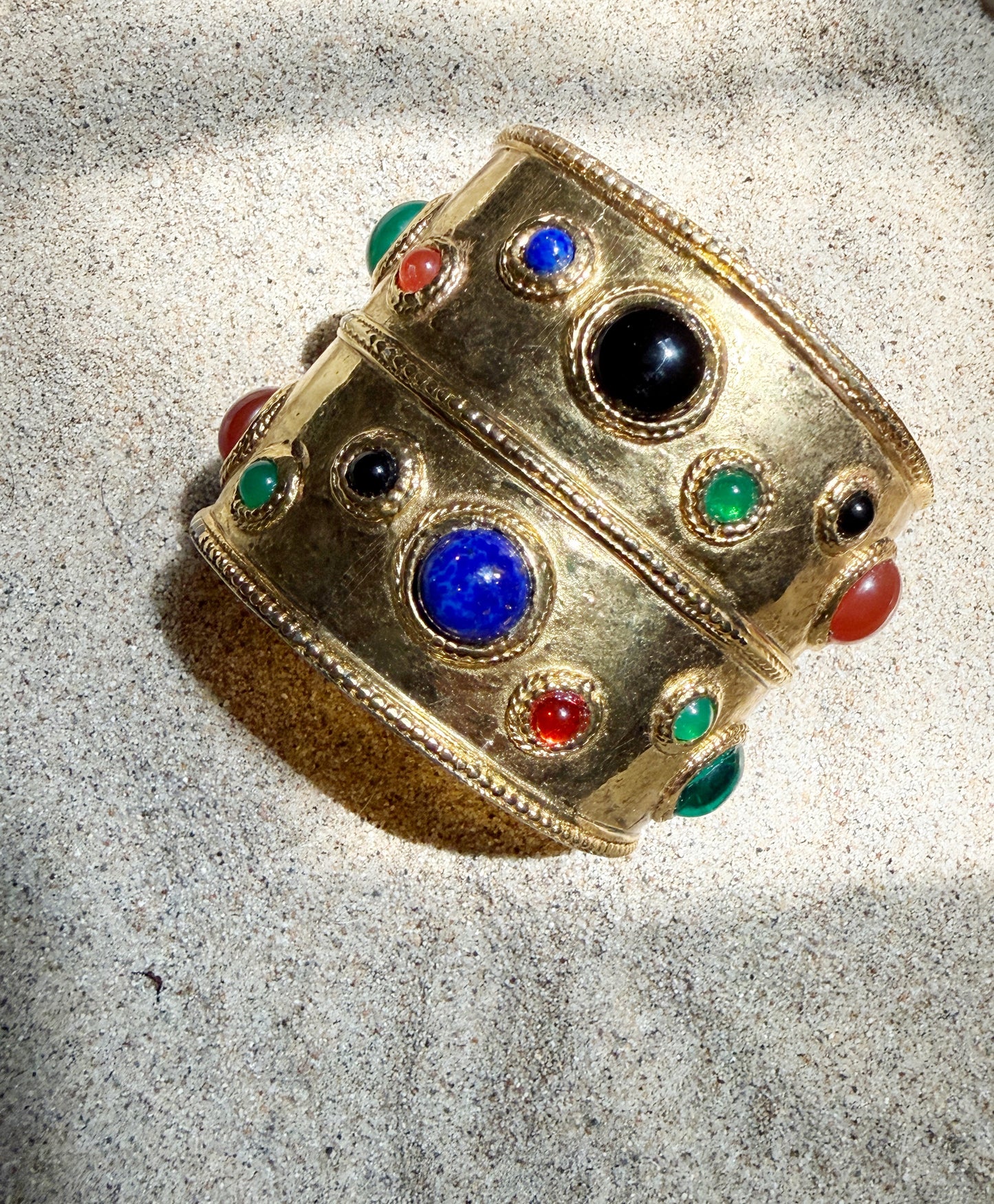 Vintage stone cuff