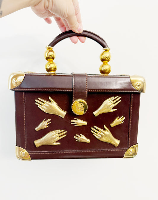 ALL HANDS IN leather purse