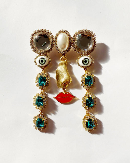 Ode to the master crybaby face brooch