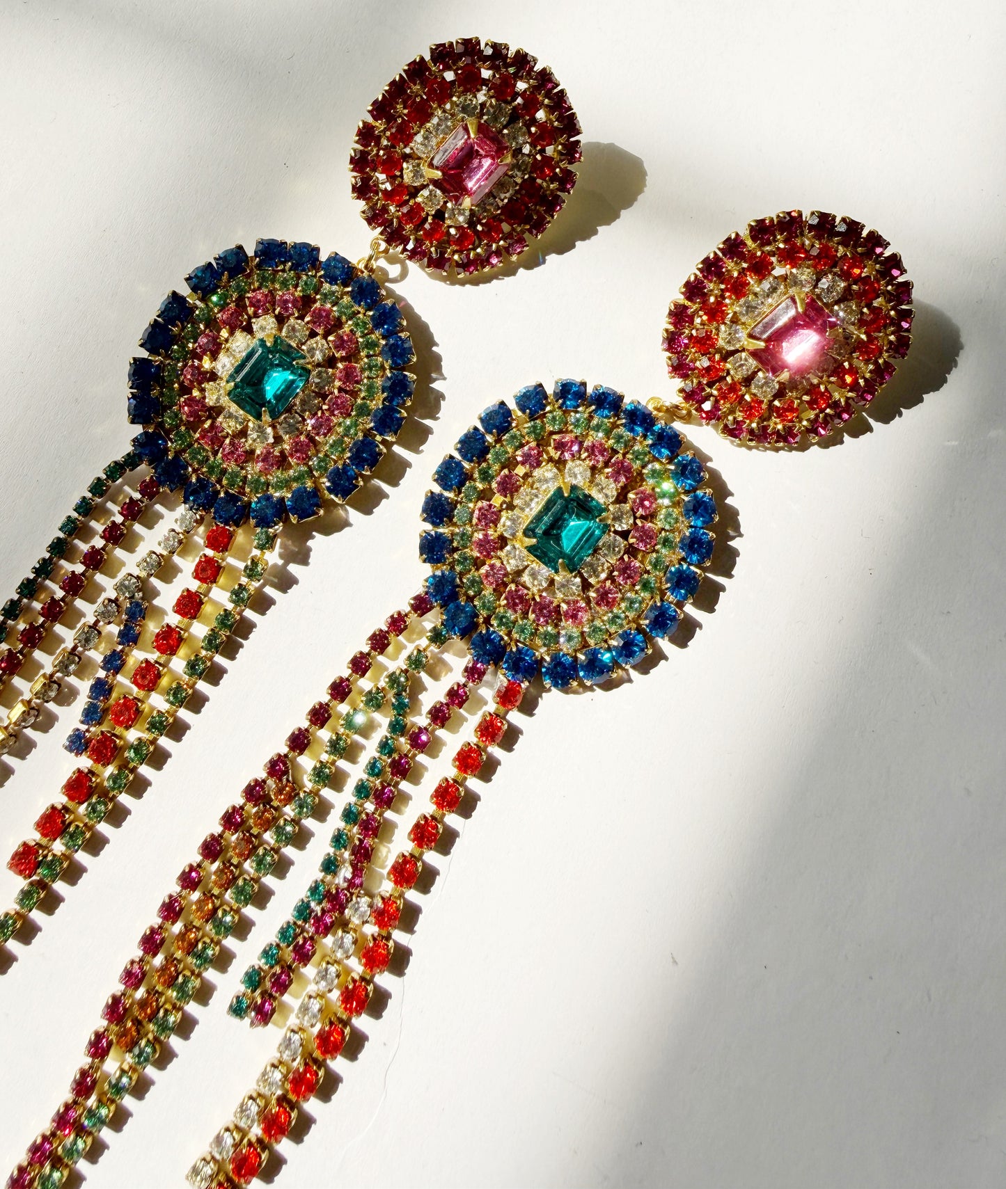 Misfit prize rhinestone earrings