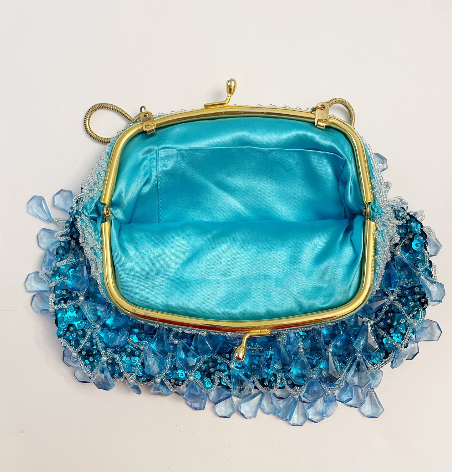 Desert Bloom blue lagoon purse