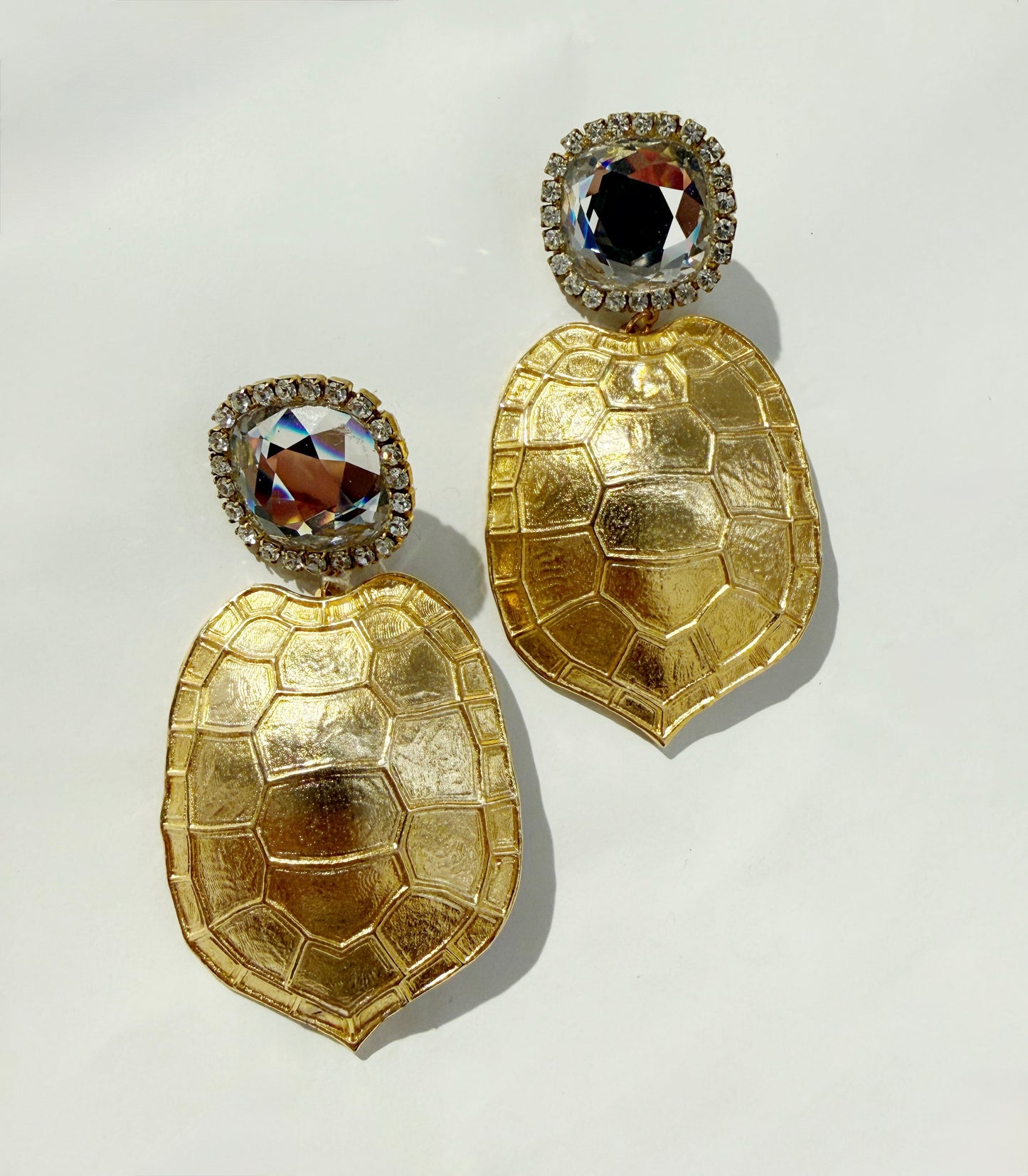 Swarovski Turtle shell earrings