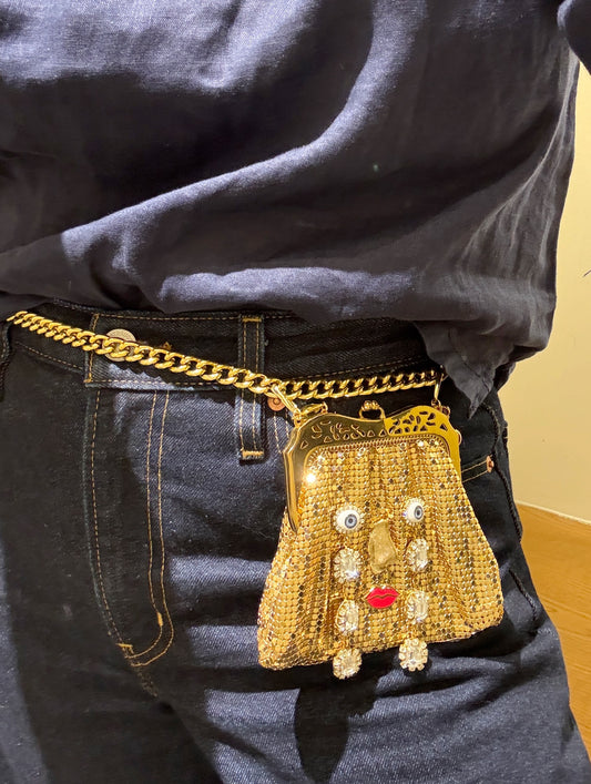 Ode to the master crybaby mini mesh purse belt