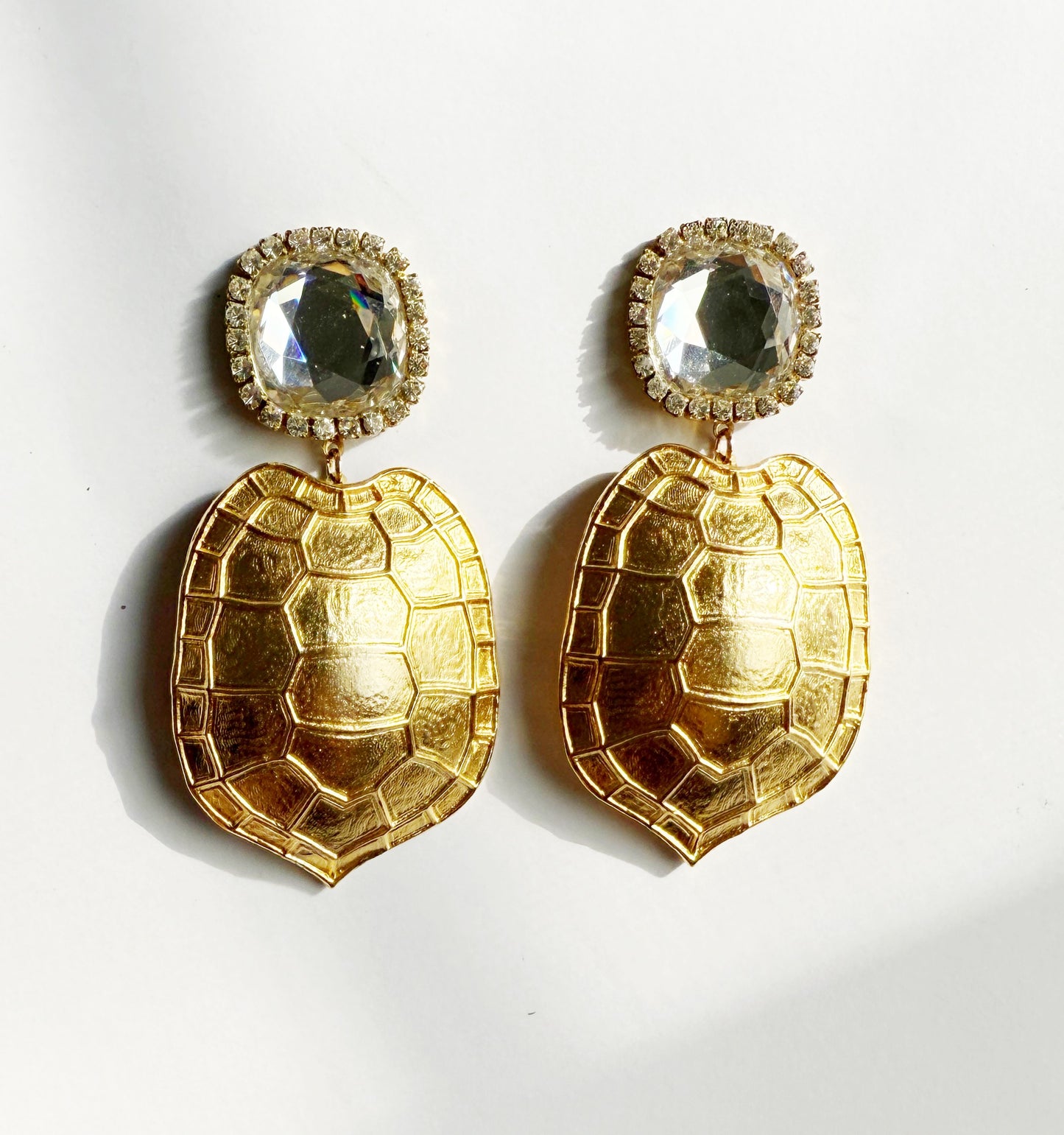 Swarovski Turtle shell earrings