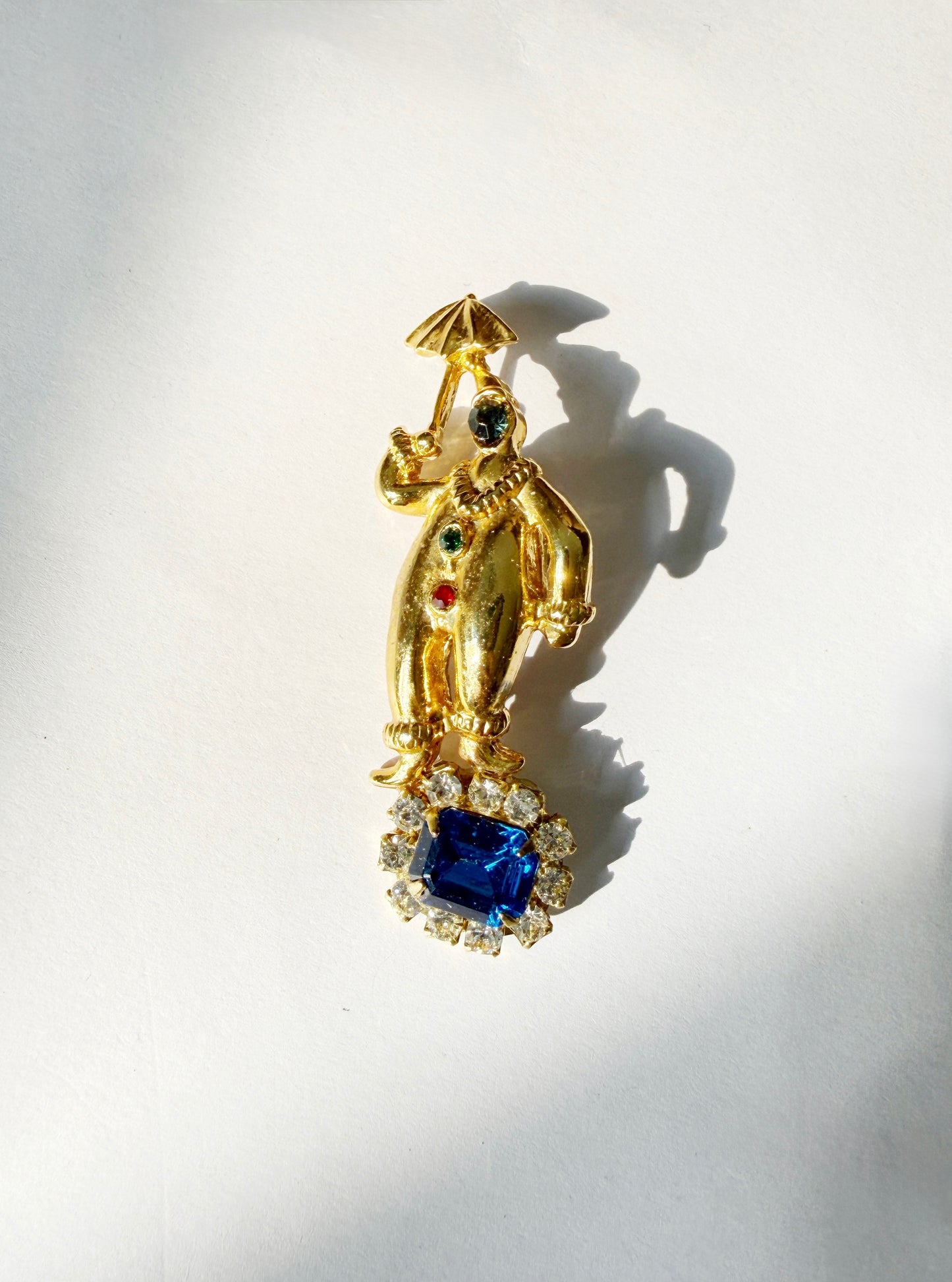 umbrella party clown pin