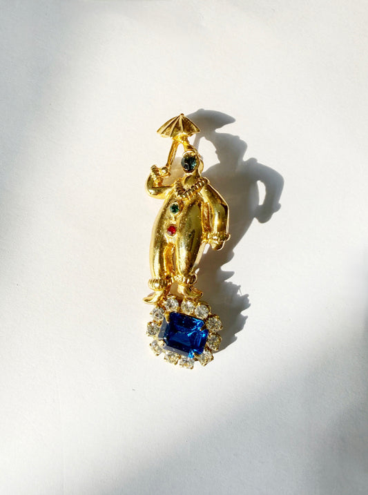 umbrella party clown pin