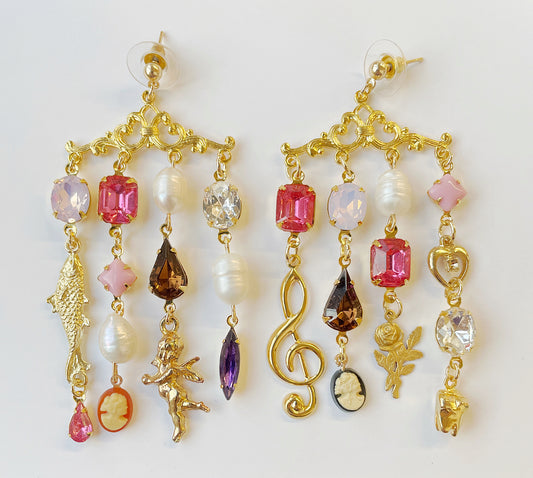 Charmed statement earrings x 2