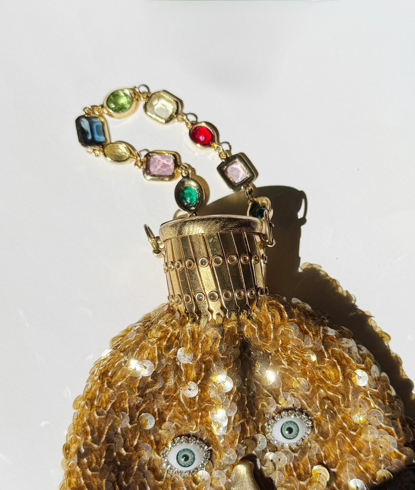 Ode to the masters sequin bracelet purse