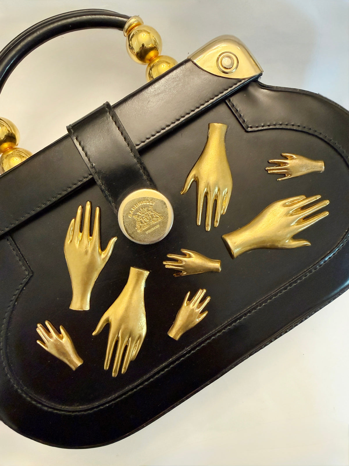 ALL HANDS IN leather purse