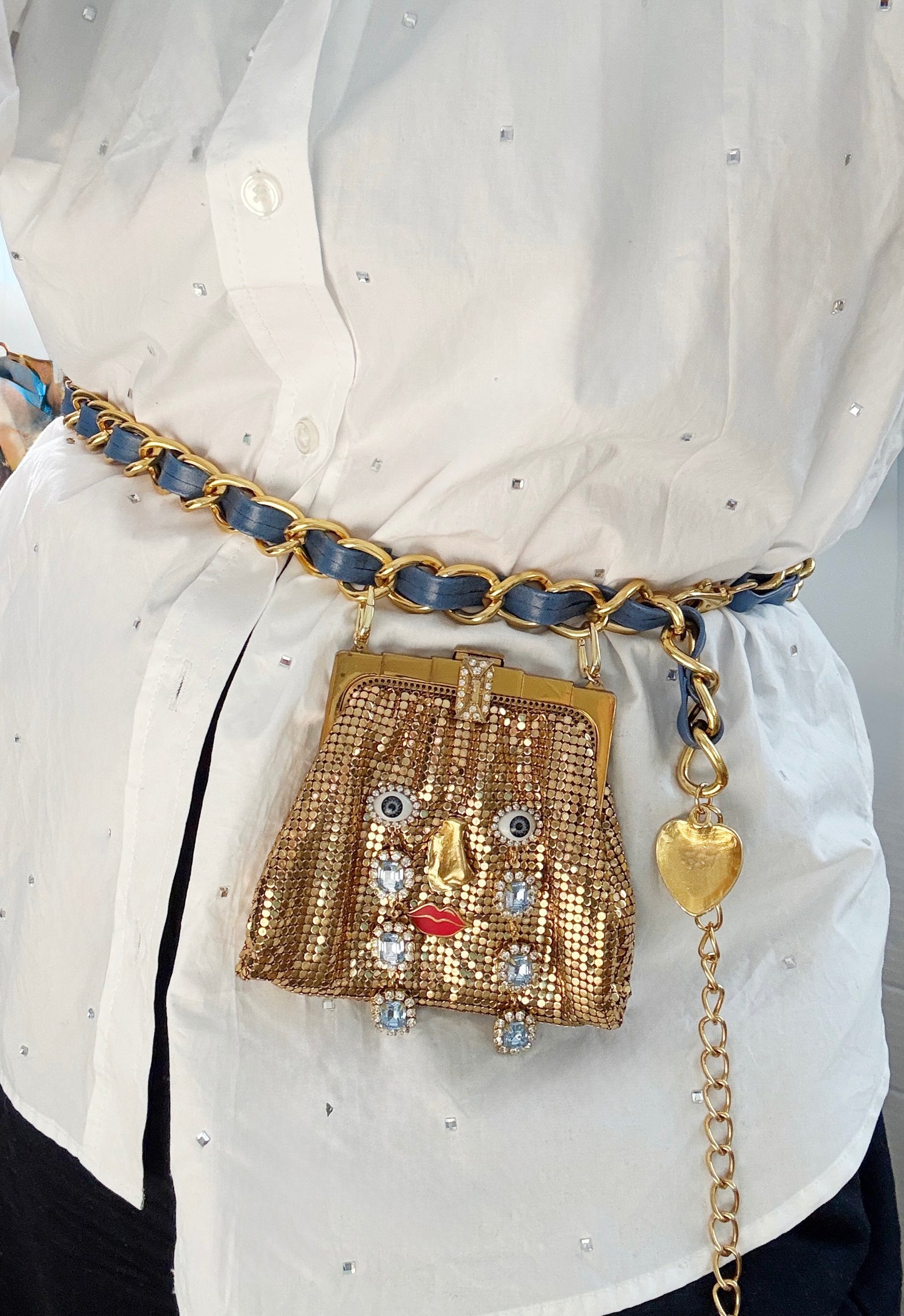 Ode to the master crybaby mini mesh purse belt