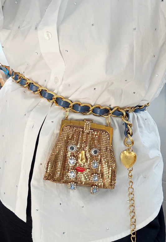 Ode to the master crybaby mini mesh purse belt