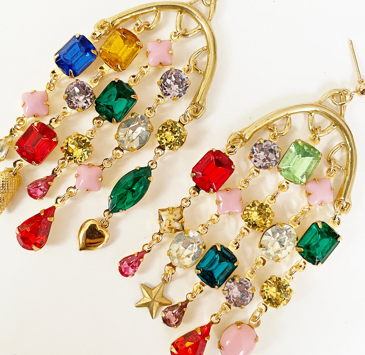 Rhinestone party earrings