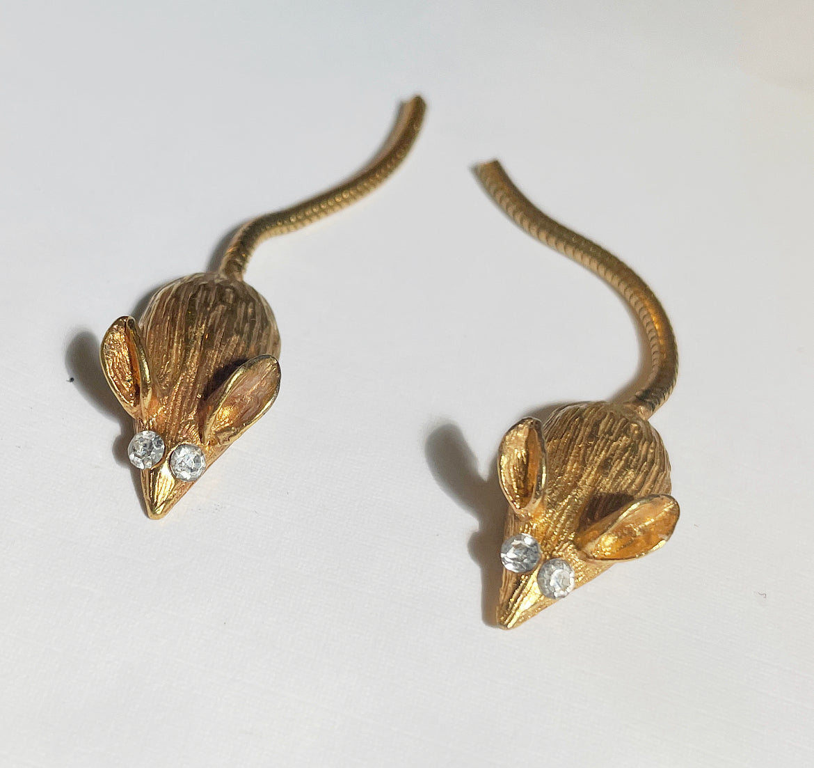 Vintage mouse earrings