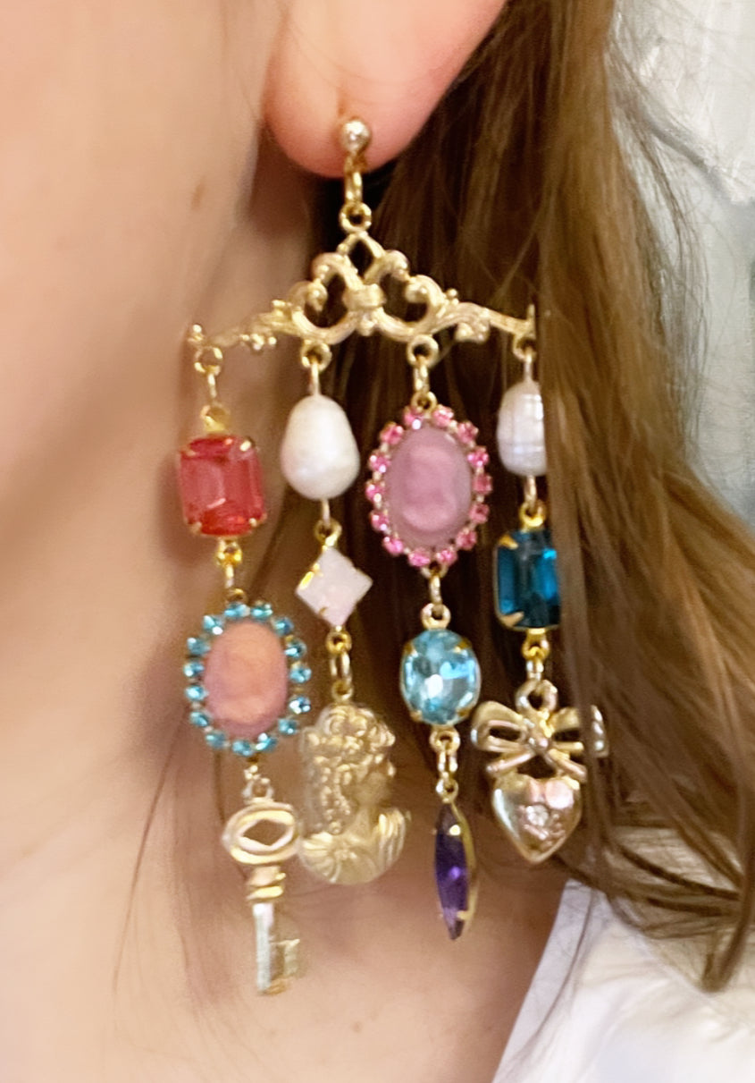 Charming cameo earrings