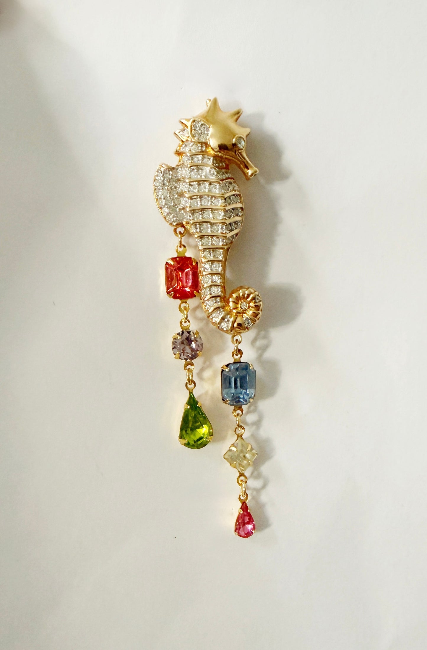 Seahorse party brooch