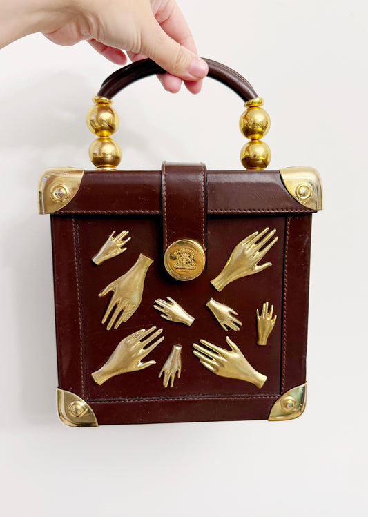ALL HANDS IN leather purse
