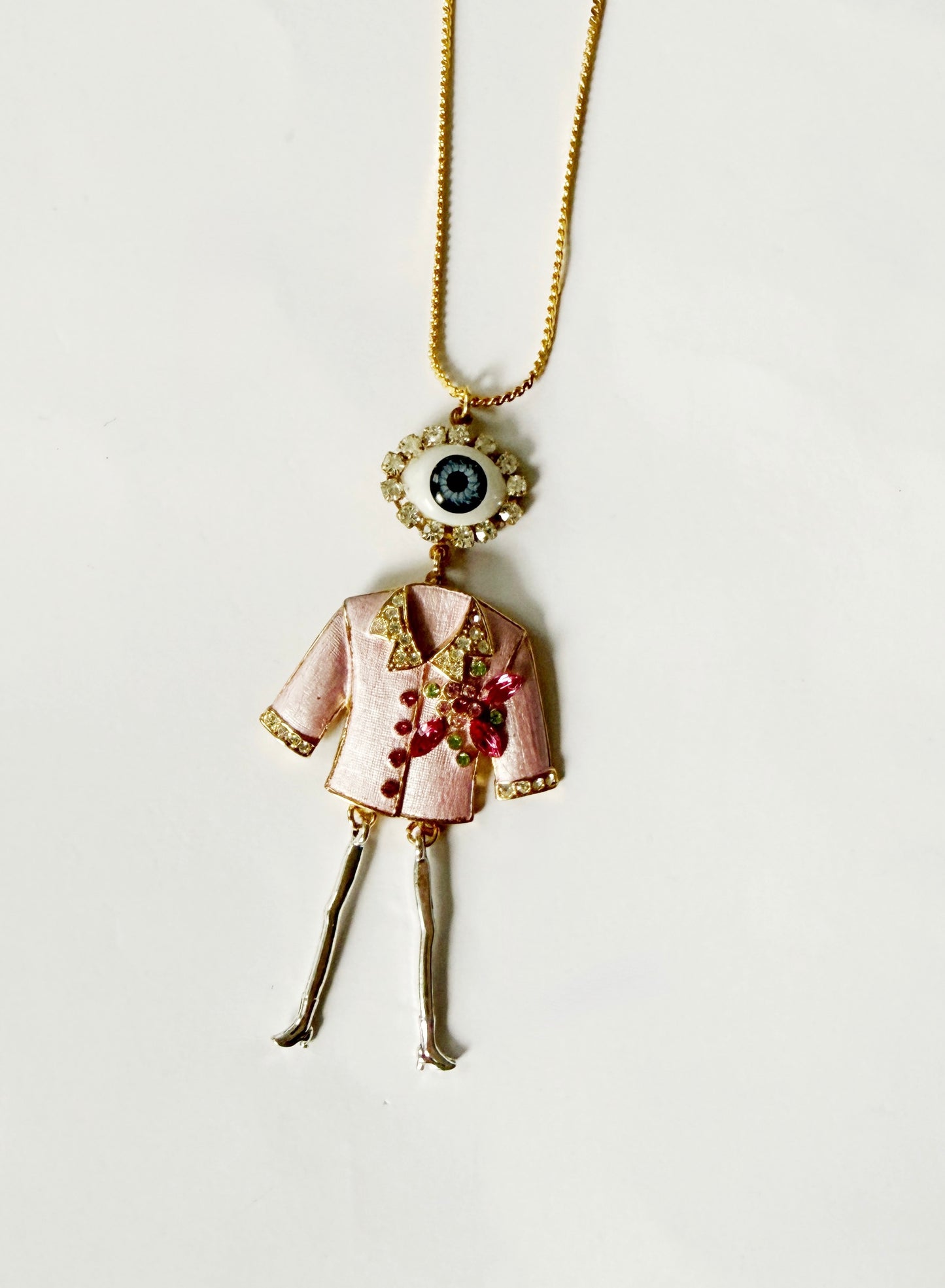 Coco blazer pendant necklace