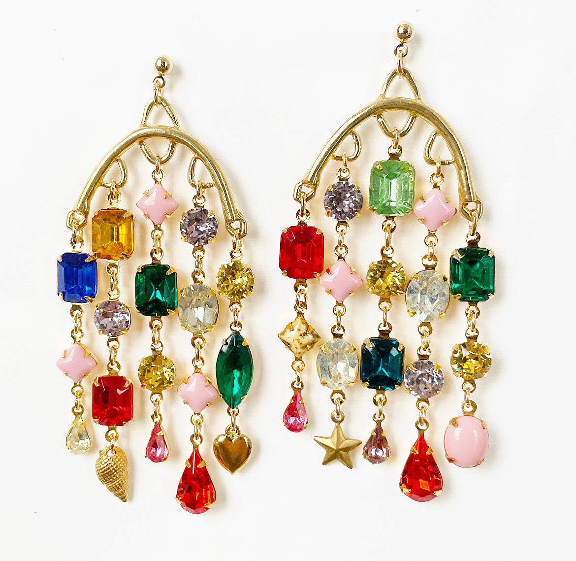 Rhinestone party earrings