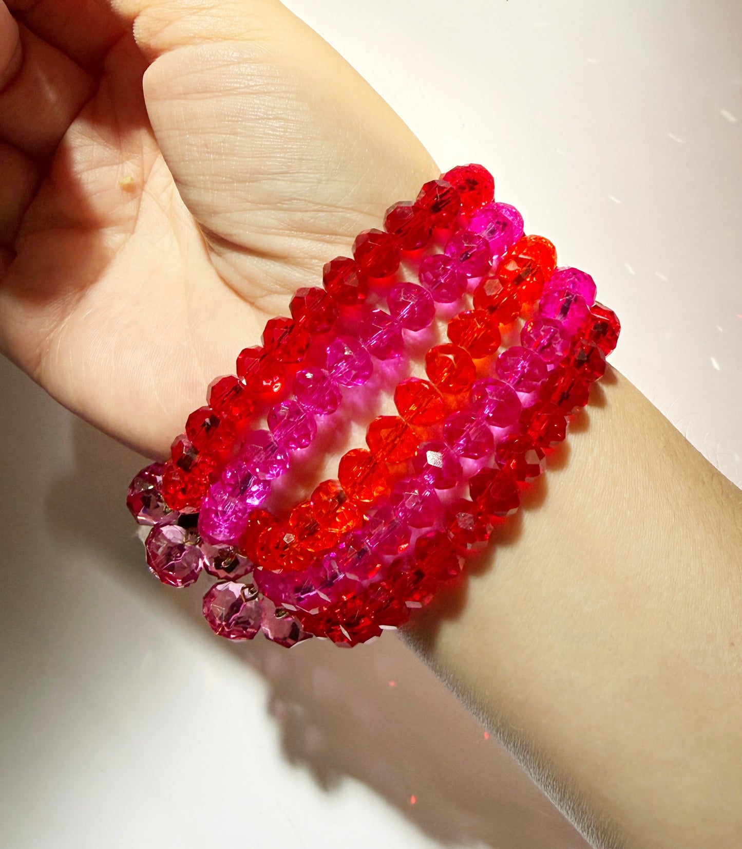 Very berry crystal rhinestone bracelet