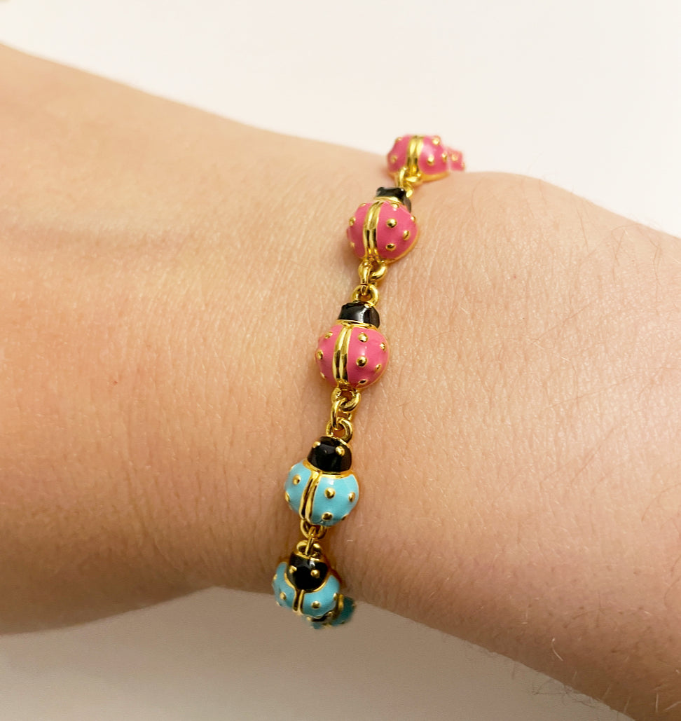Lady Luck ladybug bracelet