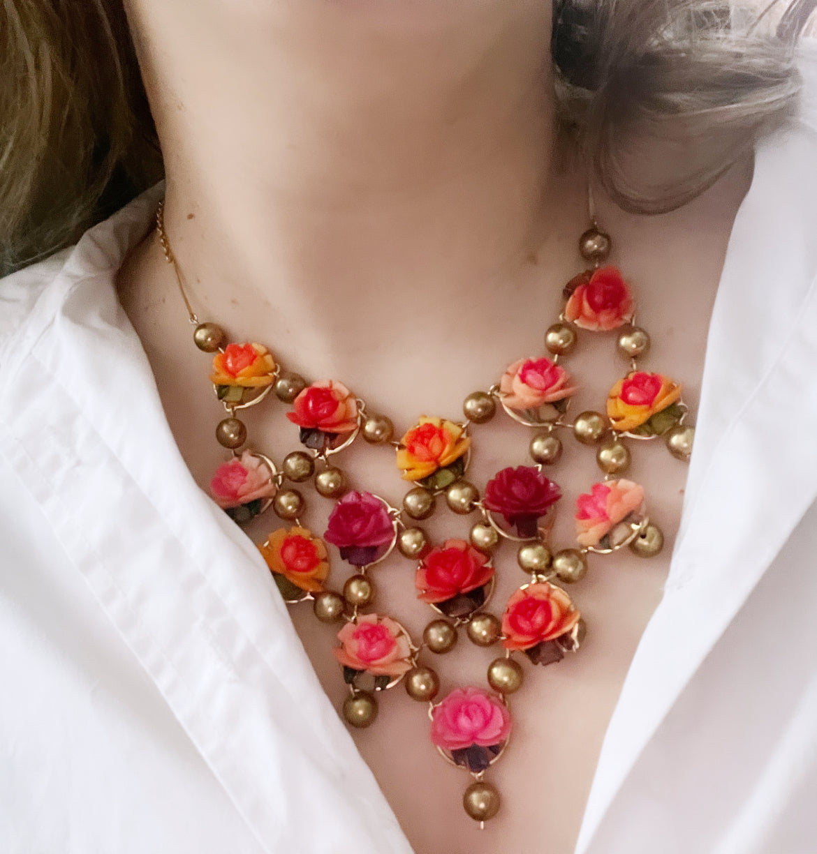 Desert Bloom rosey necklace