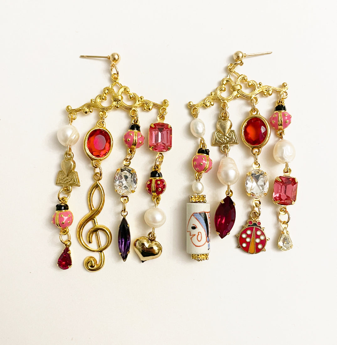 Charming ladybug earrings